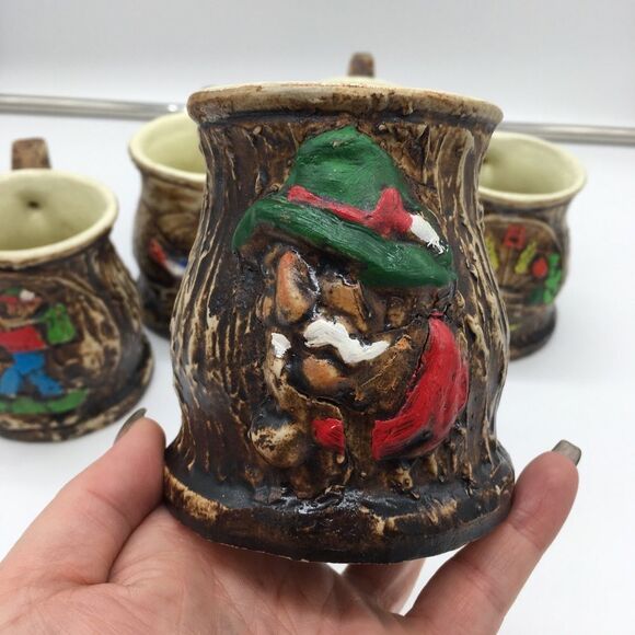 Rustic Lodge Coffee Mug Set Hunting Homestead Outdoorsy - Picture 2 of 12